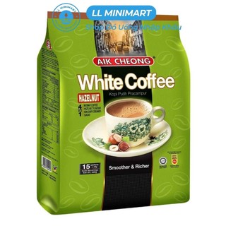 Cà phê sữa aik cheong white hazelnut 4in1 bịch 600g