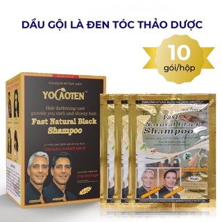 Dầu gội là đen tóc thảo dược - hộp 10 gói