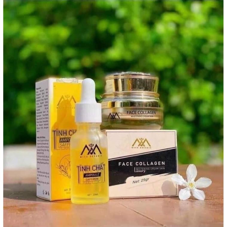 Kem Face Collagen DNA Cá Hồi - Tinh Chất Ampoule Saffron Chính Hãng