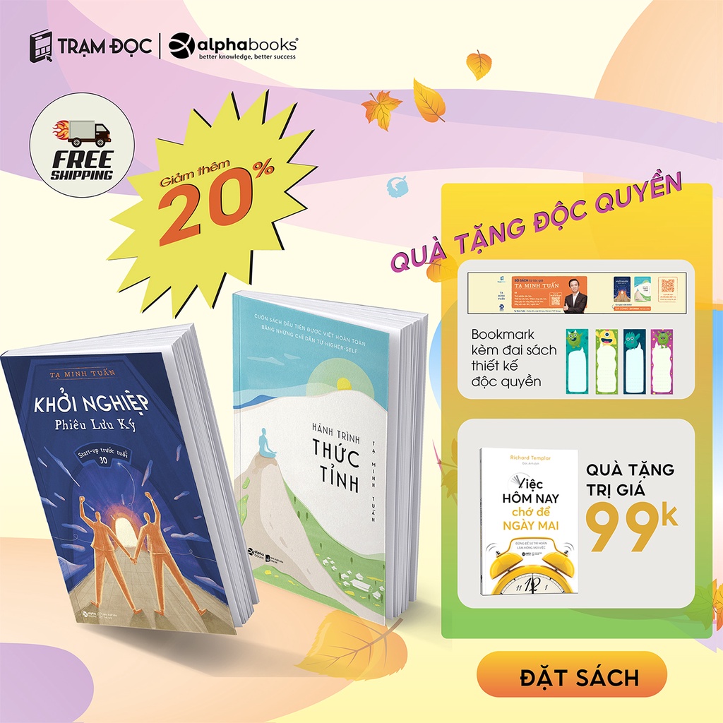 [Sách] Khởi nghiệp phiêu lưu ký + Hành trình thức tỉnh ( Tạ Minh Tuấn )