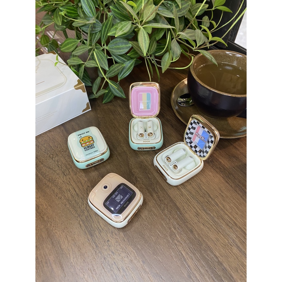 Tai Nghe Không Dây Bluetooth  Rock Retro Style True Wireless Stereo Rockspace Nghe 12H - Chính Hãng BH 12T