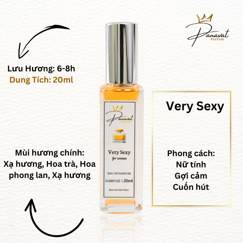 TS30 Tinh Dầu Thơm Very Sexy 20ml Dạng Xịt Nước Hoa Nữ Thơm Lâu Quyến Rũ Nồng Nàn