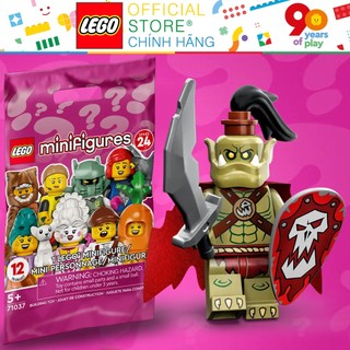 Nhân vật lego minifigures 24 71037 orc warrior - sword shield cape - chiến binh orc