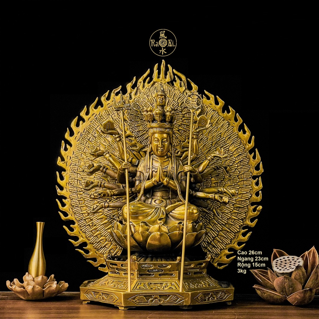 Đức Mẹ Quan Âm Thiên Thủ Thiên Nhãn - Tượng Đồng Thờ Cúng