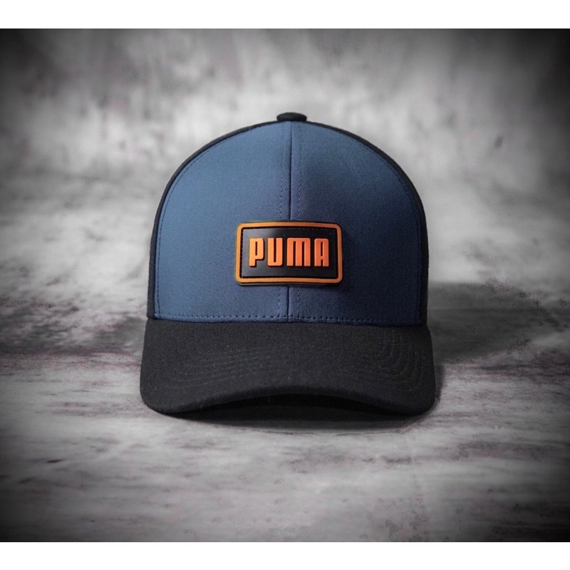 Mũ nón lưỡi trai bít đuôi Pu-ma logo su đúc phối 2 màu form đẹp