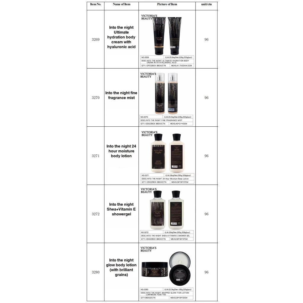 Kem Dưỡng Thể Nước Hoa INTO THE NIGHT VIC/BBW 226gram NO.3269 - SẢN PHẨM TREND