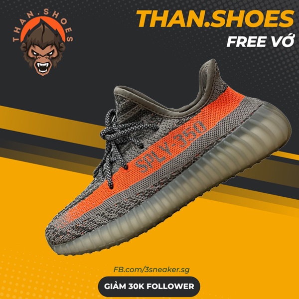 Giày 350 Beluga Reflective, Yz 350 Xám Beluga - Than.Shoes