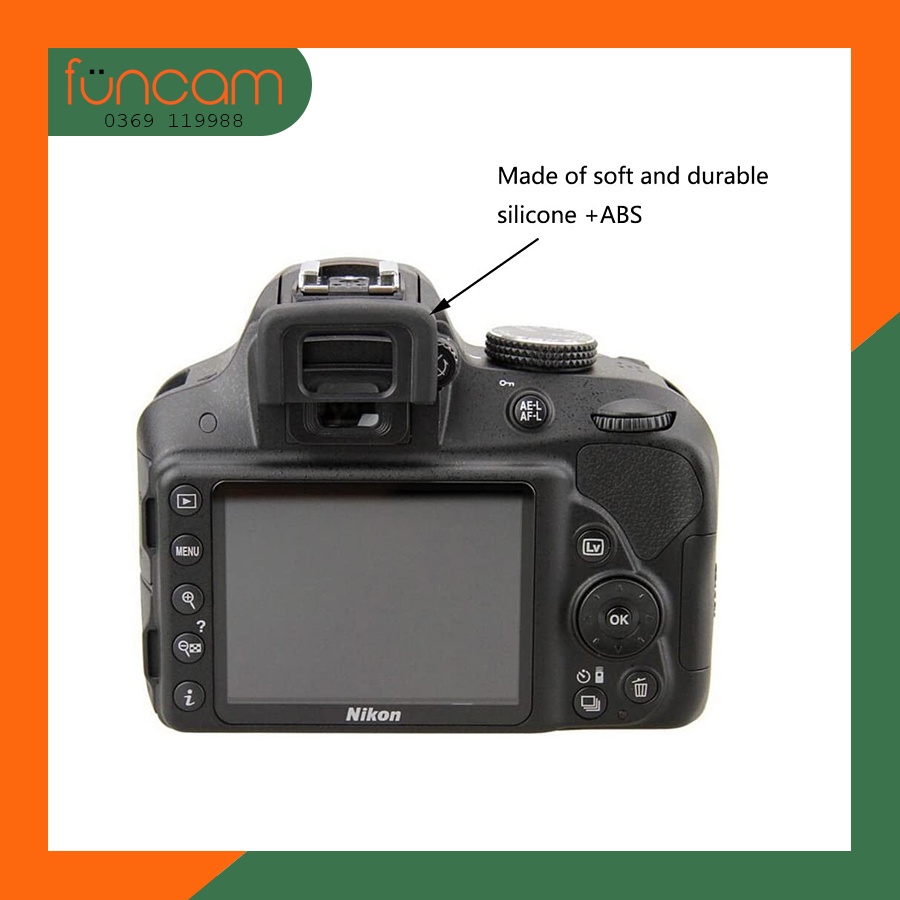Mắt ngắm Eyecup DK-25 cho NIKON D3100, D3200, D3300, D3400, D5200, D5300, D5500, D5600