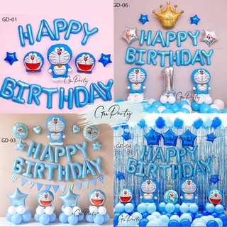 Set Bóng Trang Trí Sinh Nhật Chủ Đề Doraemon Ngộ Nghĩnh