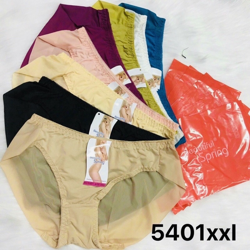 COMBO 10 Quần lót spring trơn fom to 55-70kg - 5401 XXL