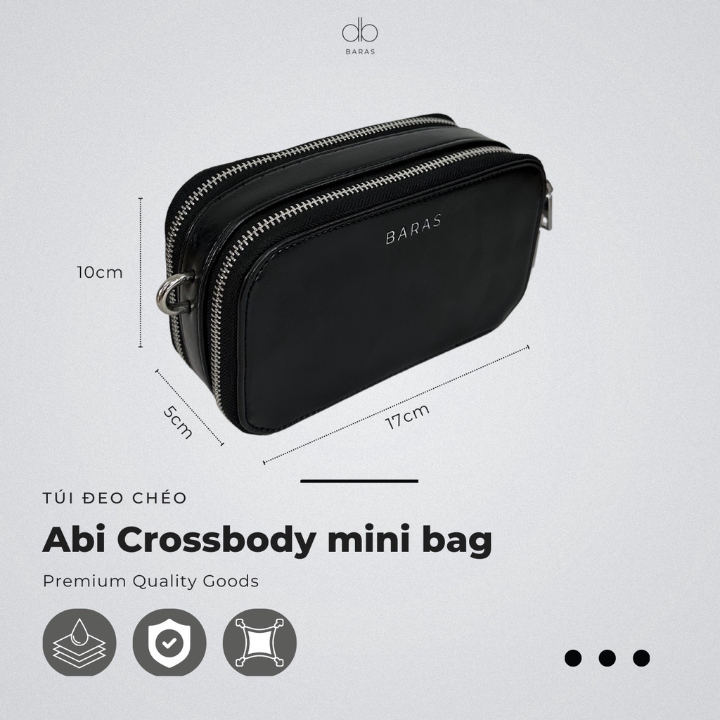 Túi đeo chéo da nam nữ - Abi Mini Bag - BARAS VIETNAM - Túi đeo chéo thời trang