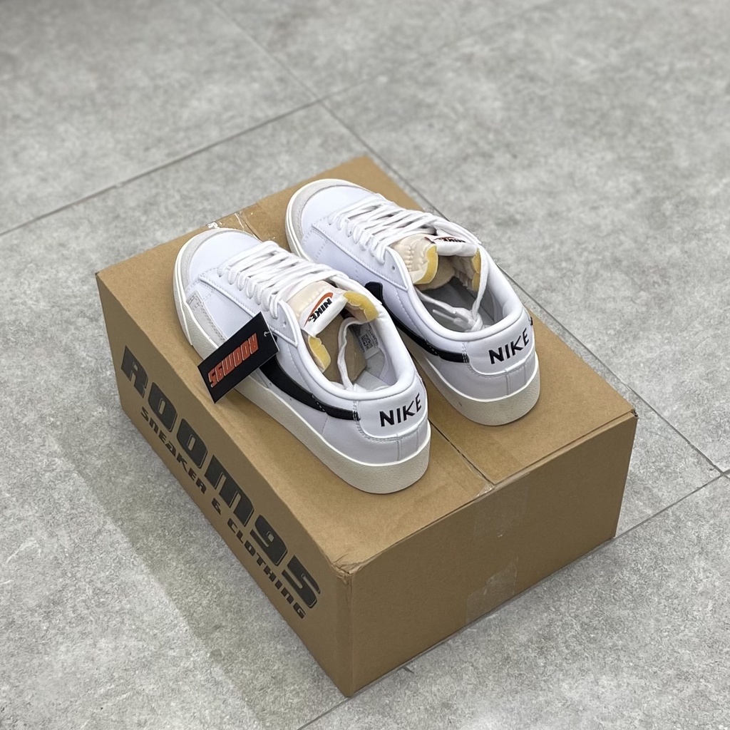 Giày thể thao sneaker  BLAZER LOW 77 VINTAGE WHITE BLACK