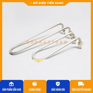 Điện trở đun nước U Quỳ 20cm x1KW x 220V/380V  (thanh nhiệt U Quỳ, nồi hơi) loại innox 304