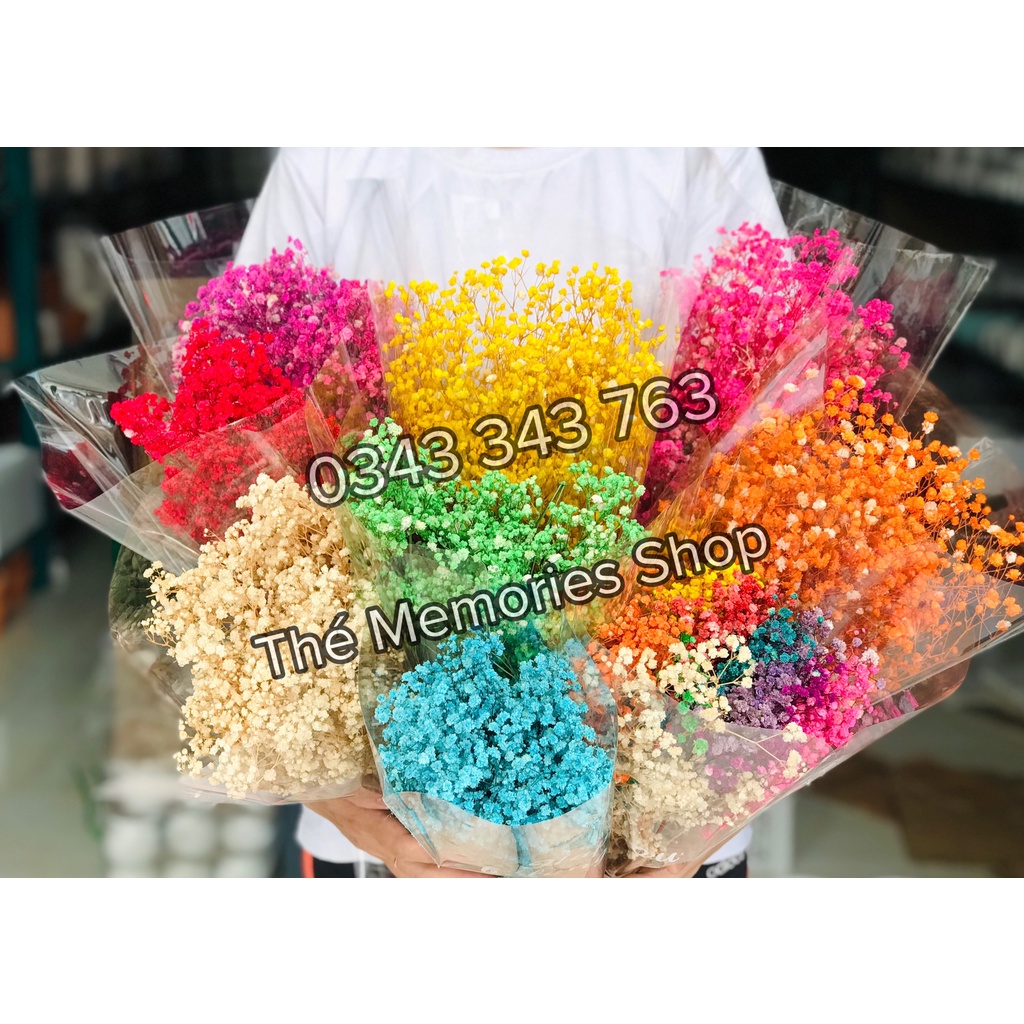 Hoa Baby Khô, Hoa Khô Trang Trí, Hoa Baby Cô Gái, Decor, Làm Quà Tặng Sinh Nhật, Đám Cưới, Quà 8/3, 20/10