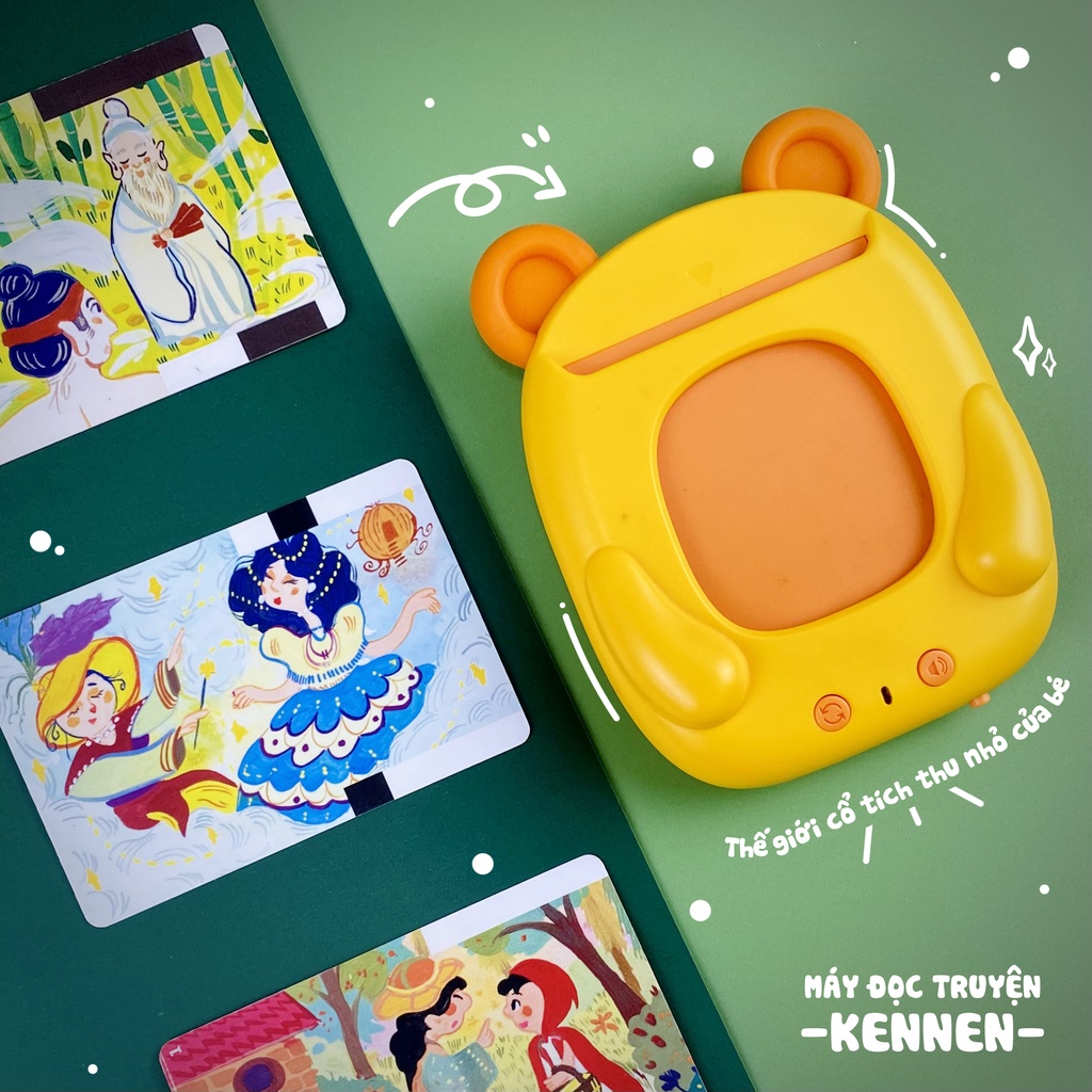Máy đọc thẻ - máy đọc truyện song ngữ Kennen cao cấp kể truyện cho bé từ 2 tuổi trở lên