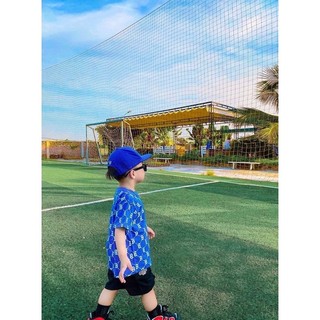 Áo cộc hoạ tiết monogram MLb