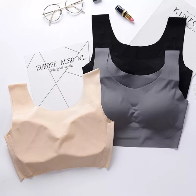 Áo Lót Nữ Chất Liệu Lụa Vải Su Thoáng Mát Không Gọng Thoải Mái Dành Cho Nữ YENSL01