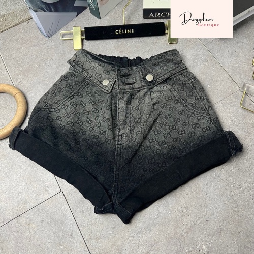 Quần sooc jeans vấn gấu hàng Quảng châu - Anna.Store