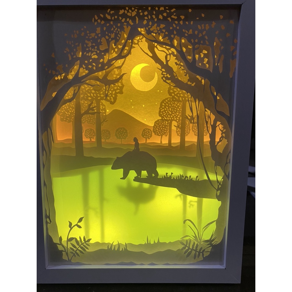 (Mẫu mới) LIGHTBOX KIRIGAMI ĐÈN TRANH 3D NGHỆ THUẬT, DÙNG LÀM ĐÈN NGỦ, ĐÈN TRANG TRÍ, QUÀ TẶNG, QUÀ LƯU NIỆM Ý NGHĨA