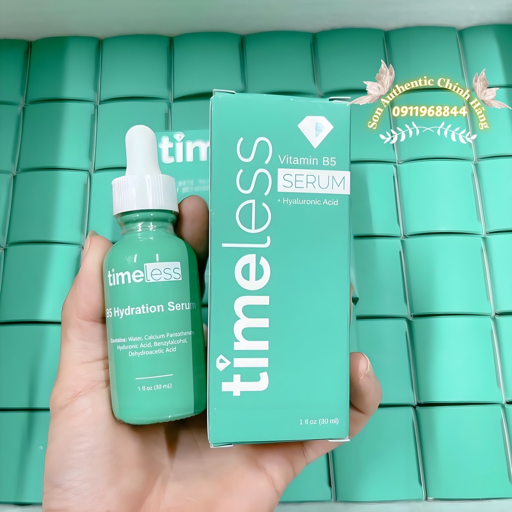 Hồi phục da Timeless Vitamin B5 Hyaluronic Acid 30ml Serum Timeless B5 Cấp Ẩm