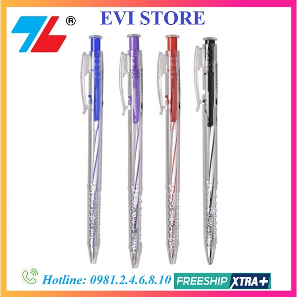 [Hàng chính hãng] Bút bi Thiên Long TL-027 ngòi 0.5mm / Bút bi Thiên Long nét nhỏ TL027 I Ruột thay thế BPR-06