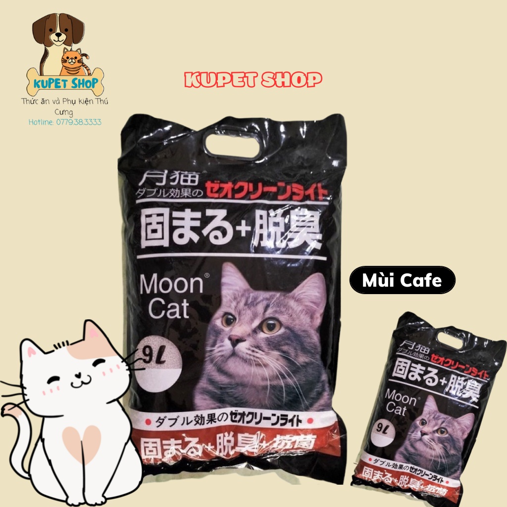Cát vệ sinh cho mèo nhật đen MoonCat 9L -KuPetShop
