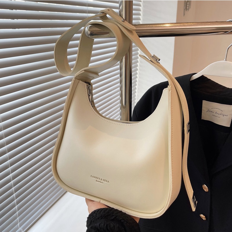 Túi xách đeo chéo nữ Bag.thanhthu 2 ly da bóng dây khoá điều chỉnh 715