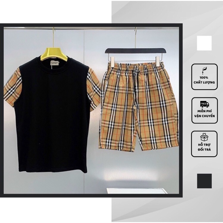 Bộ Thể Thao Cộc Tay BBR Nam Nữ - Bộ Quần Áo Nam Chất Liệu Coton Siêu Thoáng Mát m098..