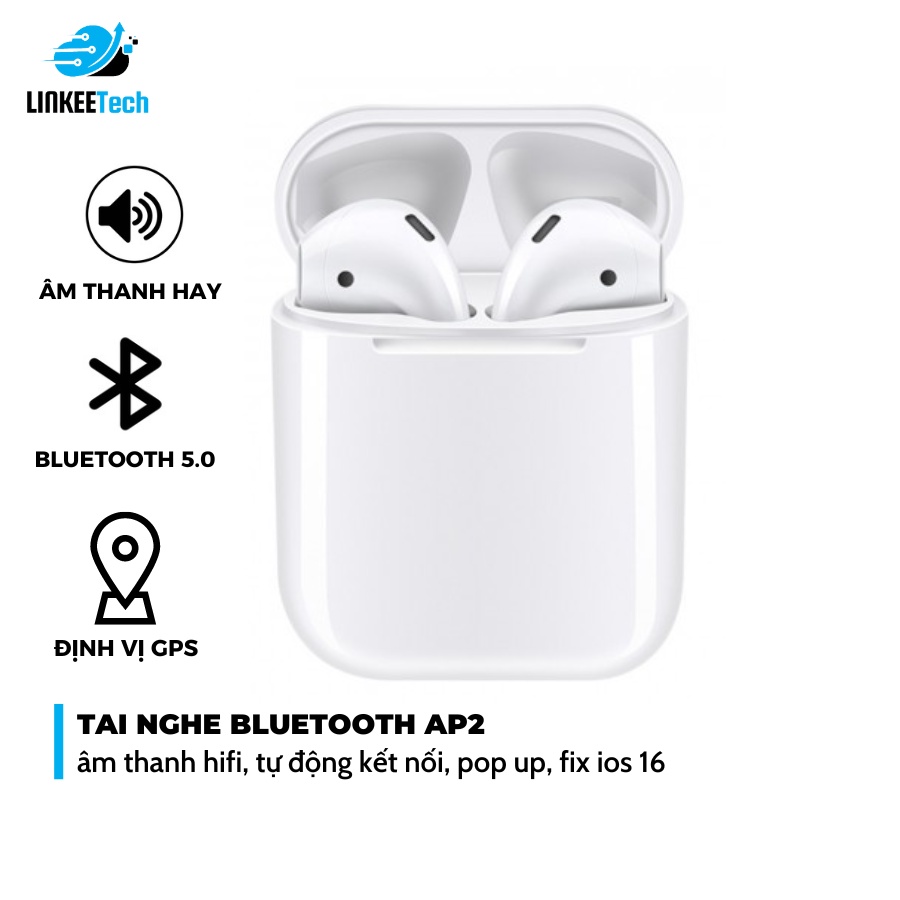 Tai Nghe Bluetooth Không Dây AIP2 Không Dây Full Chức Năng Dùng Cho Mọi Điện Thoại- Linkeetech