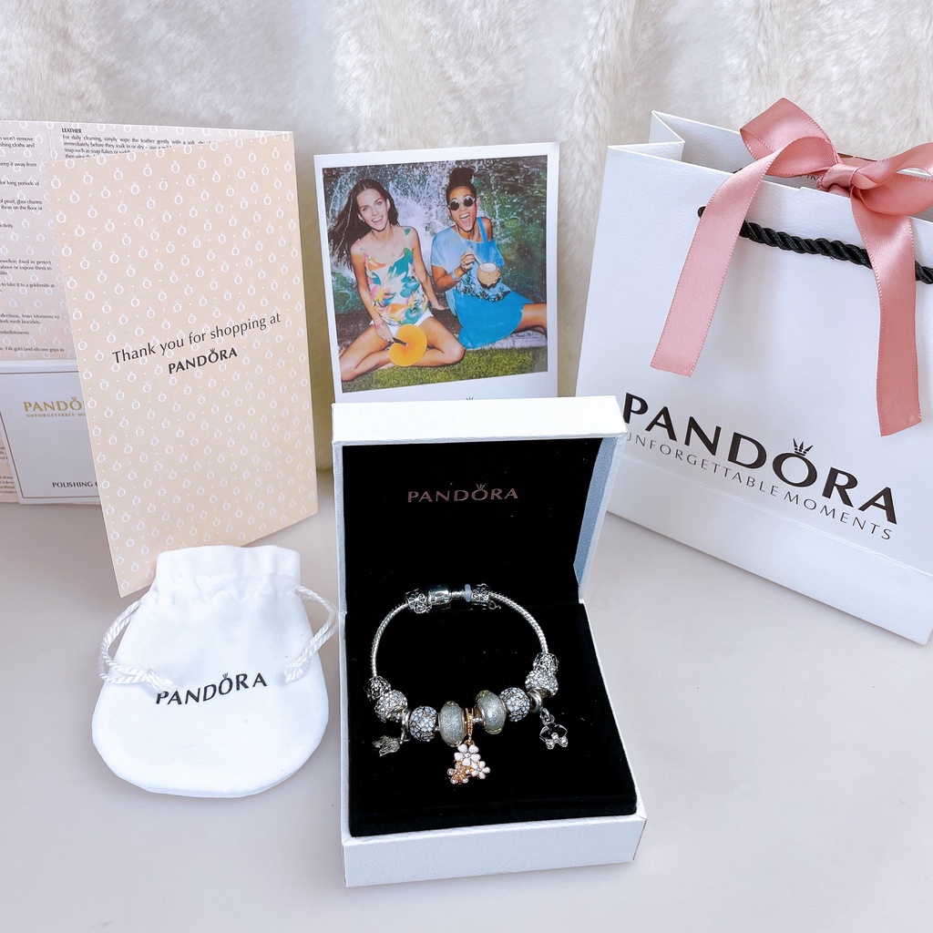 Vòng charm Pandora Hoa Anh Đào Đính Hạt