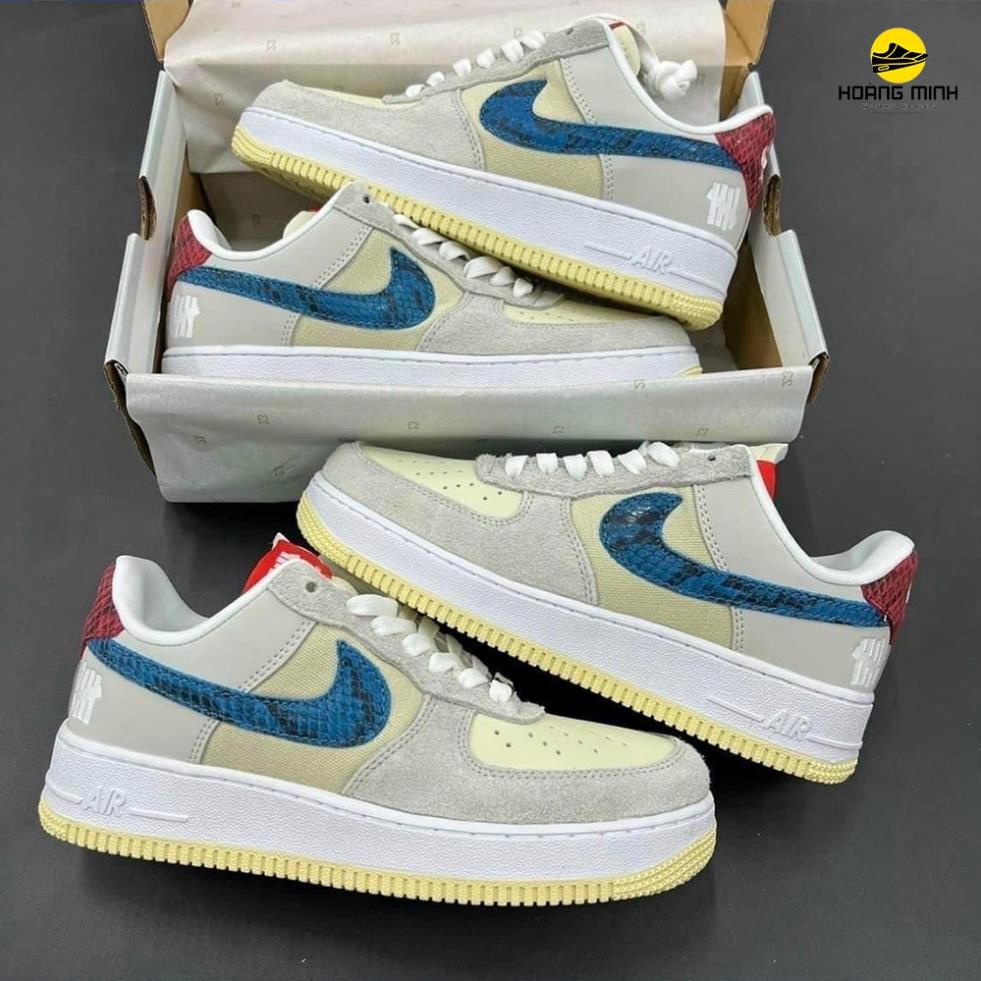Giày_Nike Air Force 1, Giày AF1 Nam Nữ Thể Thao Xám Xanh Da Rắn Thời Trang Hàng Đẹp Full Box Nam Nữ Tặng Tất