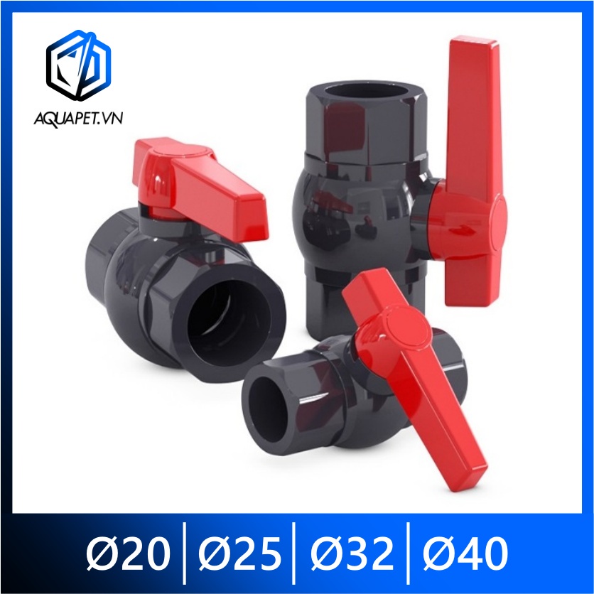 Van nước đen xám Ø20, Ø25, Ø32, Ø40, bể cá