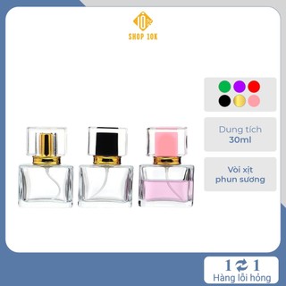 Vỏ Lọ chiết nước hoa thủy tinh dạng xịt 30ml, chai đưng nước hoa đi du lịch - SP004289