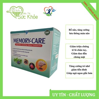 Bổ não MEMORY CARE giúp hoạt huyết dưỡng não tăng cường lưu thông máu não tiền đình tê bì chân tay