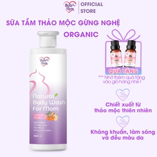Sữa Tắm Thảo Mộc Gừng Nghệ Organic BuB&MuM 50g 500ml Làm Đều Màu Da