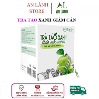 Trà táo xanh giảm cân kelly thảo mộc adela detox hộp 12 gói giảm mỡ bụng - ảnh sản phẩm 1