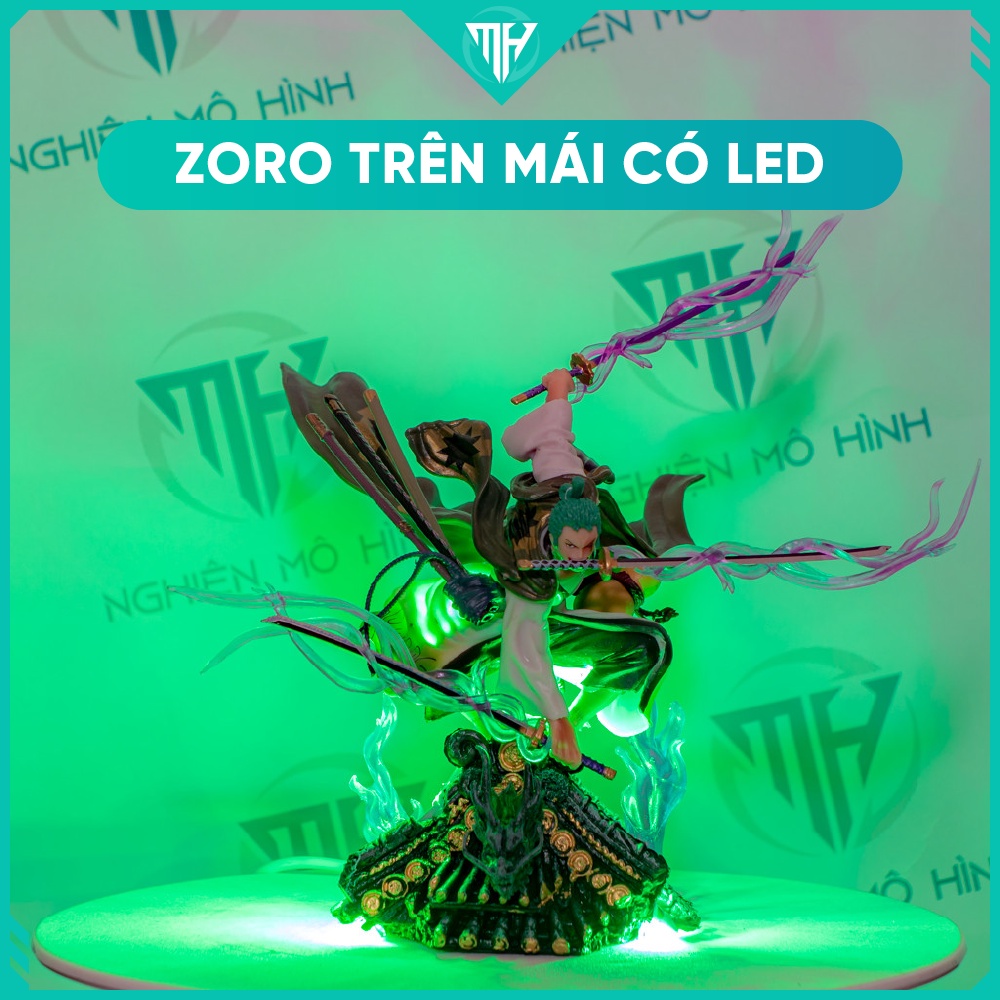 Mô hình One Piece - Mô hình Zoro Wano tam kiếm cao 22cm