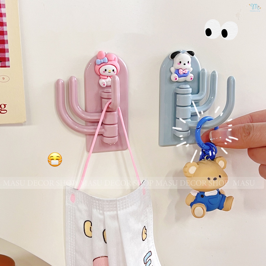🌈 Móc Dán Treo Tường Siêu Dính Decor Hình Dễ Thương Treo Chìa Khóa/Treo Vật Dụng Cá Nhân