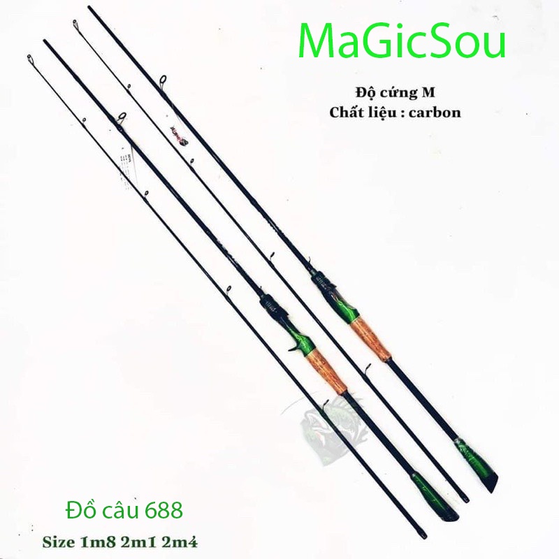 Cần Câu Lure  Carbon Magicsou Xanh Đen.