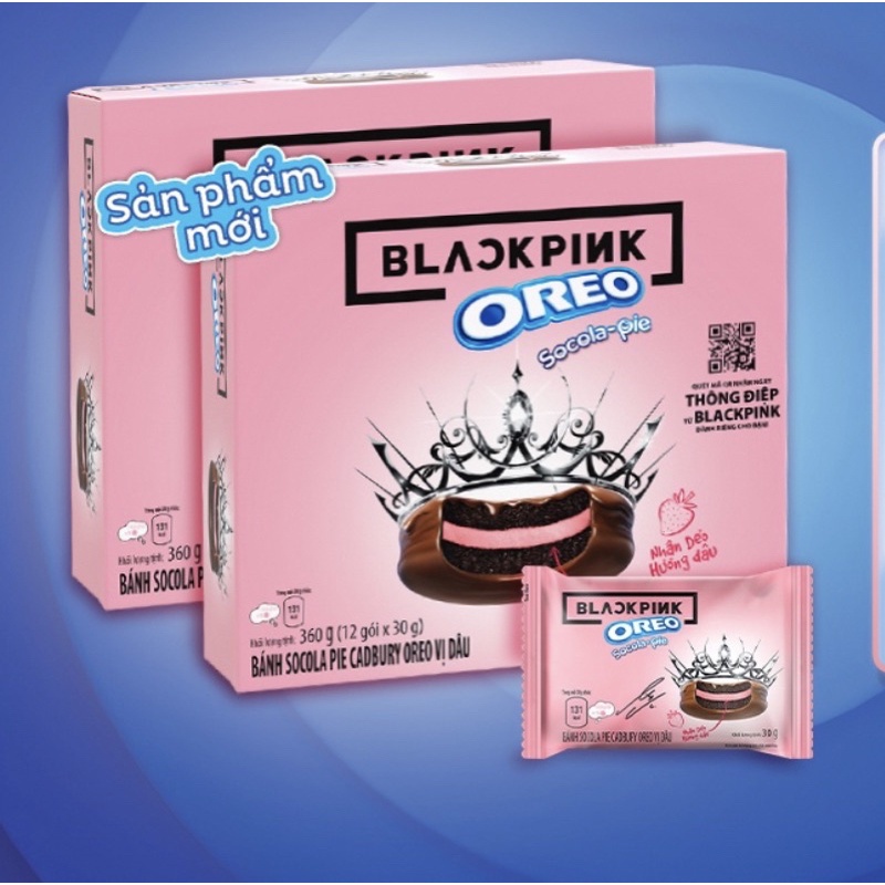 OreoBlackPink Pie Dâu Hồng 360g BlackPink Limited Edition