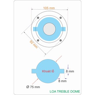 01 Cặp - LOA TREBLE DOME (Treble Titanium)