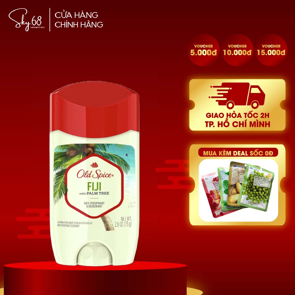 Lăn Khử Mùi Cho Nam Hương Thư Giãn Nhẹ Nhàng Old Spice FIJI 73g