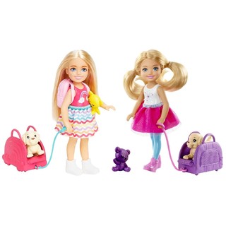 Barbie Em Bé Chelsea Và Set Du Lịch Cùng Cún Con Chelsea Doll and Travel Set with Puppy & Accessories