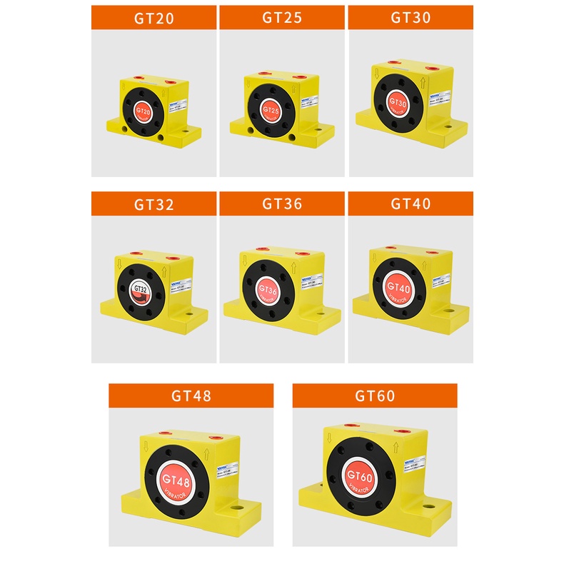 Bộ Rung Khí Nén  Dạng Tuabin Lệch Tâm GT04/06/08/10/16/20/25/36/40/48/60