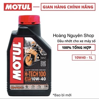 Dầu nhớt motul h- tech 10w40 1l tổng hợp
