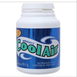 Kẹo cao su singum Doublemint/ Cool Air/cool air Xanh Vàng Lọ 58,4g