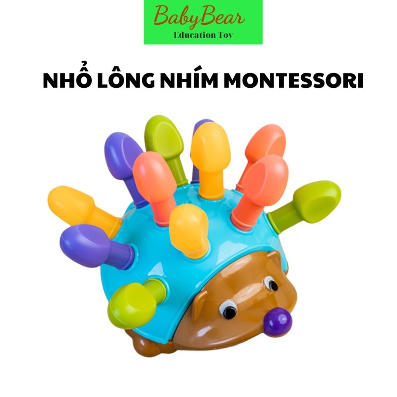 Đồ chơi thông minh Đồ chơi rút lông nhím cho trẻ sơ sinh kích thích phát triển trí não