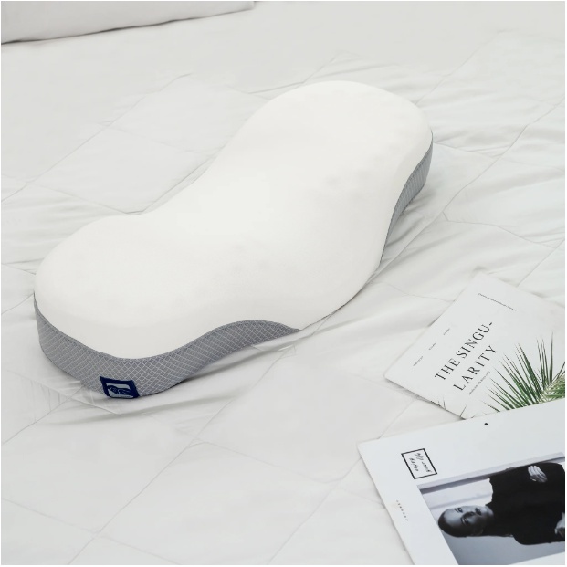 Gối ngủ ngon giảm đau vai gáy cổ người lớn - Sleep Therapy - Memory Foam - Màu xanh dương