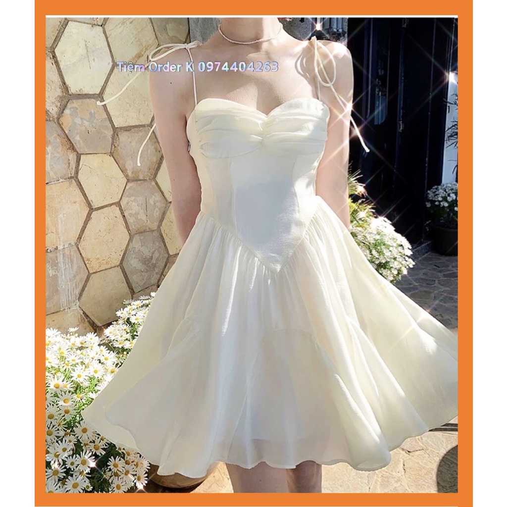 ♥️Đầm,Váy Hai Dây Xoè(ảnh thật)Size S,M,L