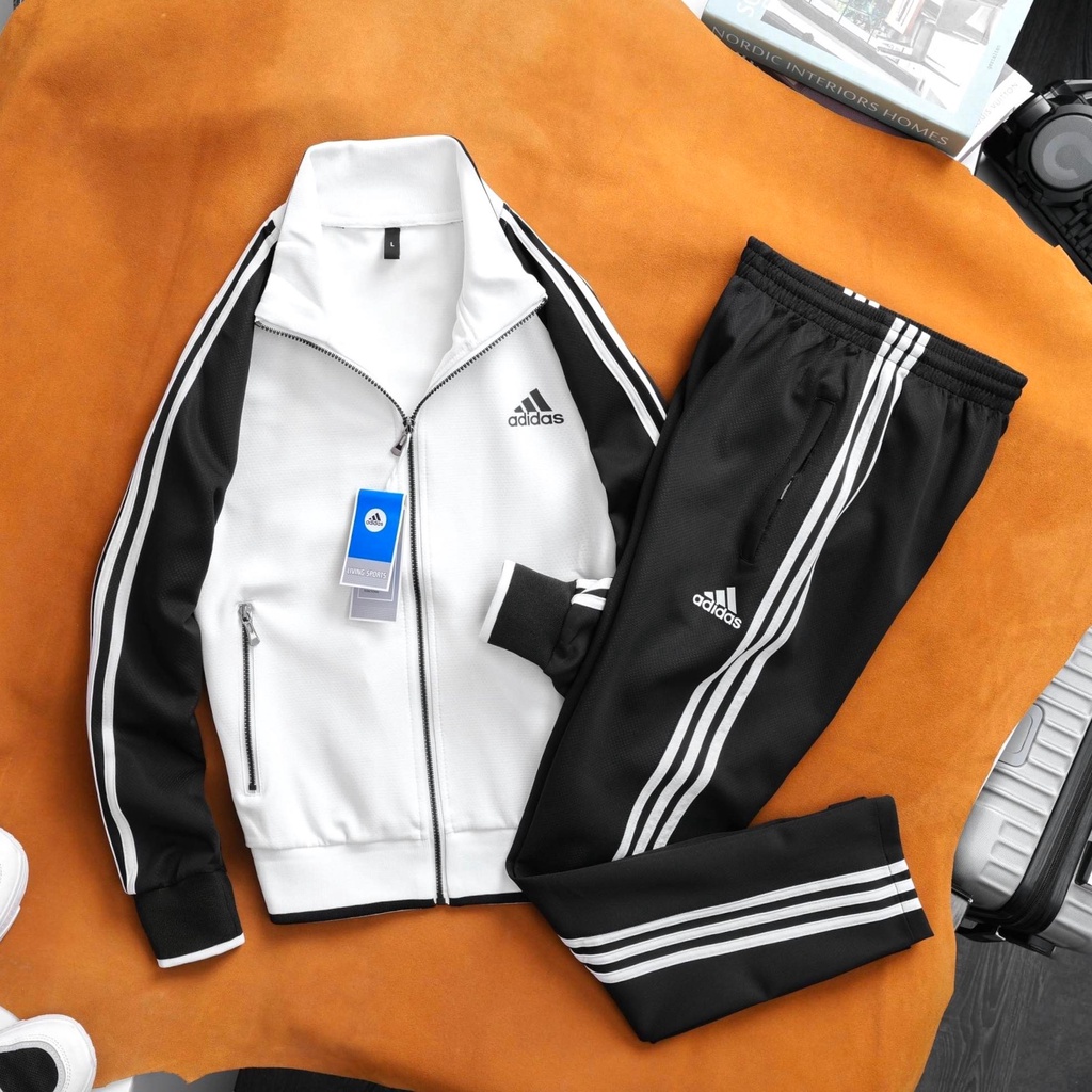 Bộ nỉ Bomber thể Thao 𝐀𝐃𝐥𝐃𝐃𝐀𝐒 Authentic Sale OFF shock